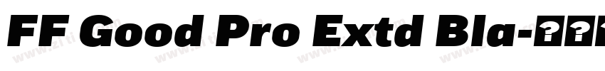 FF Good Pro Extd Bla字体转换